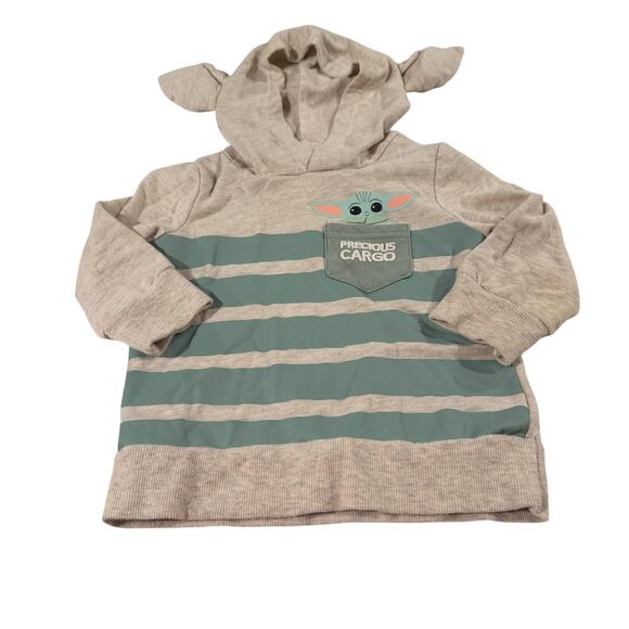 Star Wars Baby Yoda 18M Baby Boy Pullover with Hood - Picture 1 of 5